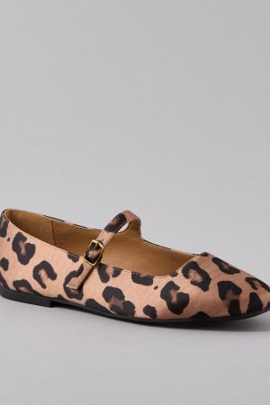AE Leopard Mary Jane Flat