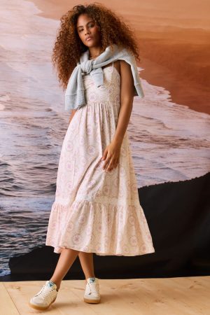 AE Catie Corset Midi Dress