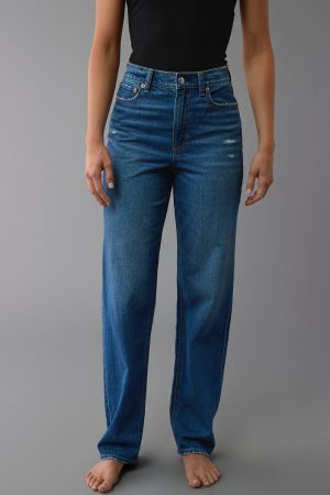 AE Strigid Super High-Waisted Baggy Straight Jean