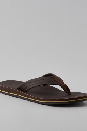 AE Men's Classic Leather Flip Flop