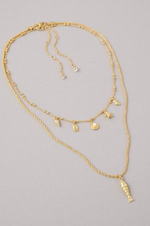 AEO Sardine Charm Necklace 2-Pack