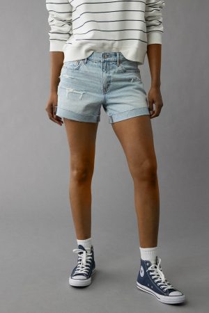 AE 4" Strigid Ripped Perfect Denim Short
