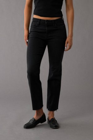 AE Next Level High-Waisted Kick Bootcut Crop Jean