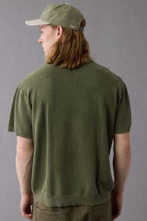 AE Weekend Washed Sweater Polo Shirt