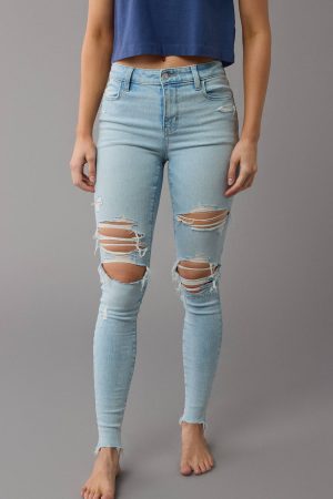 AE Next Level High-Waisted Ripped Jegging