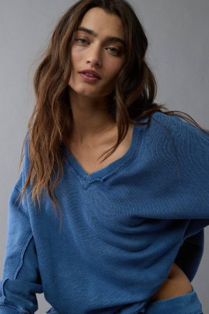 AE Saltwash Double V-Neck Sweatshirt