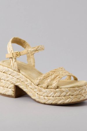 AE Raffia Platform Sandal
