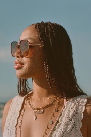 AE Oversized Metal Sunglasses