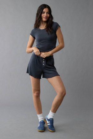AE Ribbed Plush Baby Tee PJ Set