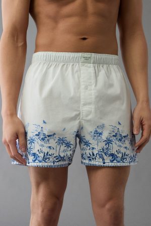 AEO Men's Plaid Stretch Boxer Short