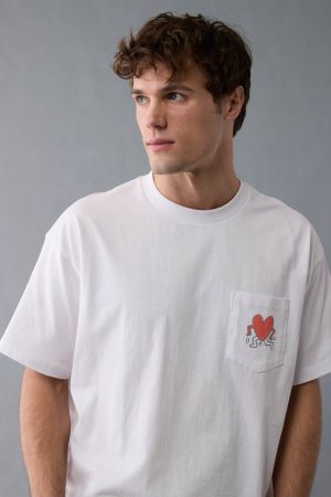 AE Boxy Keith Haring Graphic T-Shirt