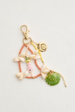 Aerie Beaded Shell Bag Charm