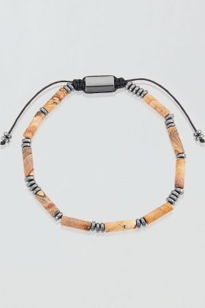 West Coast Jewelry Beaded Adjustable Cord Tie Bracelet