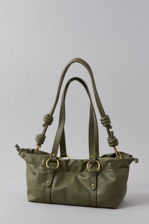 AE Vegan Leather Drawcord Hot Dog Bag