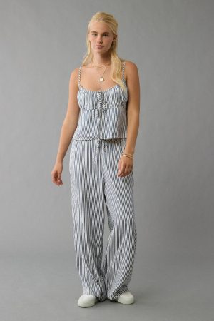 AE Tie Front Seersucker Cami