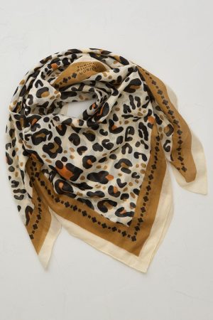 Maison Lecomte Large Léo Camel Pareo Scarf
