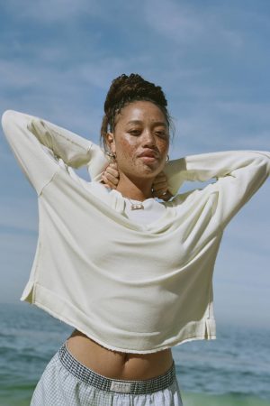AE Saltwash Double V-Neck Sweatshirt