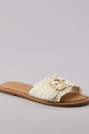 AE Eyelet Buckle Slide Sandal