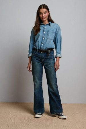 AE77 Premium Vintage Flare Jean