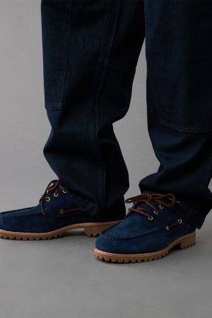 Timberland x AE Indigo Suede Boat Shoe