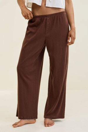 Aerie Off-Duty Pointelle Trouser PJ