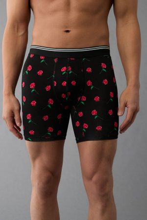 AEO Men's Valentine's Day Roses 6" Ultra Soft Boxer Brief