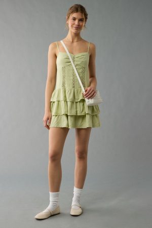 AE Catie Corset Tiered Mini Dress