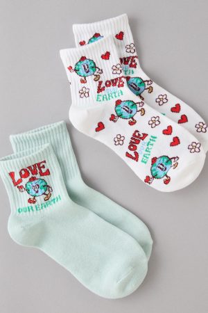 AE Earth Day Boyfriend Socks 2-Pack