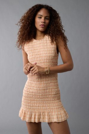 AE Smocked Bodycon Mini Dress