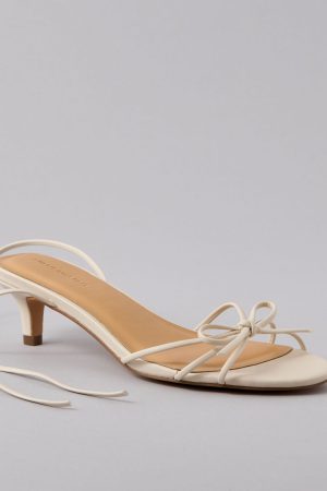 AE Bow Lace-Up Kitten Heels