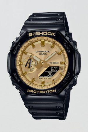 Casio G-Shock Analog Digital Resin Gold/Black Watch