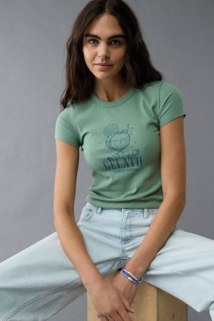 AE Food Graphic Hey Baby Tee