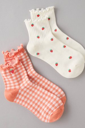 AE Gingham Boyfriend Socks 2-Pack