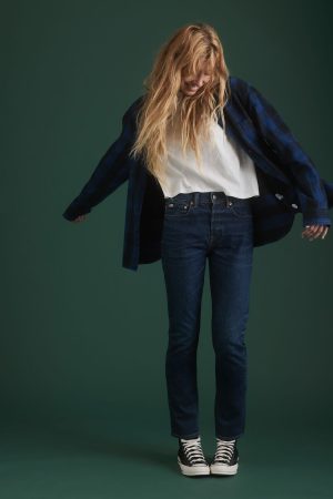 AE77 Premium Straight Crop Jean