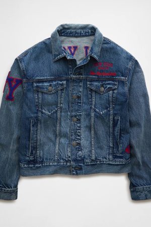 AE NFL New York Giants Denim Jacket