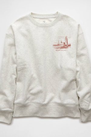 AE Everyday Luxe Destination Graphic Crew Neck Sweatshirt