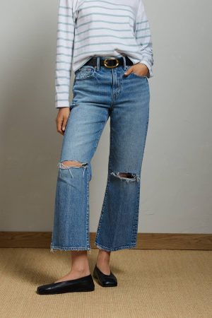 AE77 Premium Bootcut Crop Jean