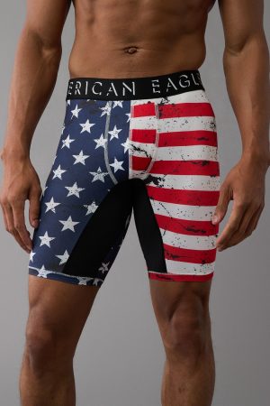 AEO USA Stars and Stripes 8" Flex Boxer Brief