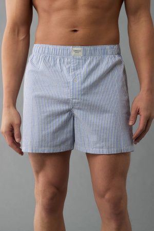 AEO Men's Plaid Stretch Boxer Short