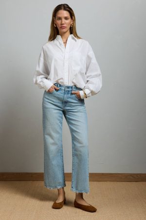 AE77 Premium Bootcut Crop Jean