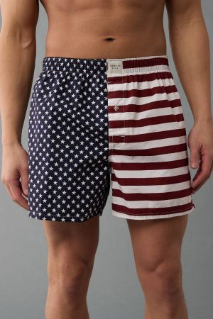 AEO Men's USA Stars & Stripes Stretch Boxer Short