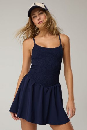 OFFLINE By Aerie Real Me Smocked Flowy Dress