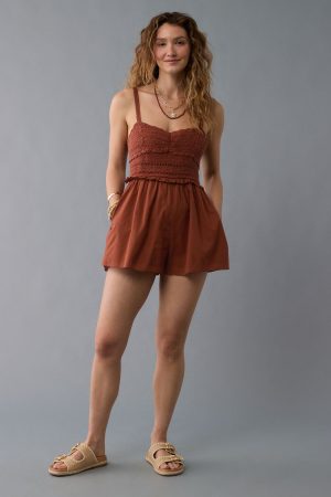 AE Crochet Bodice Romper