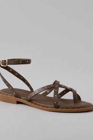 AE Studded Ankle Strap Sandal