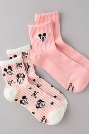 AE Disney Striped Boyfriend Socks 2-Pack
