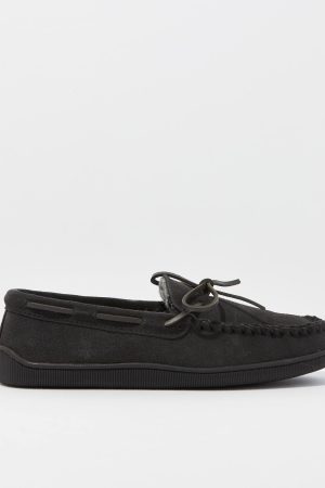 Minnetonka Men's Pile Lined Hardsole Slipper