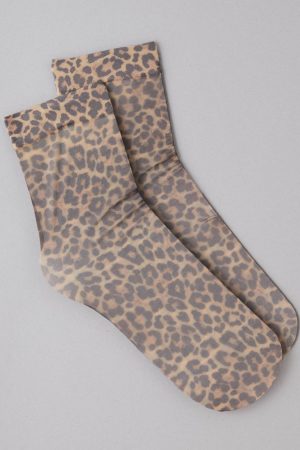 AE Sheer Leopard Boyfriend Socks
