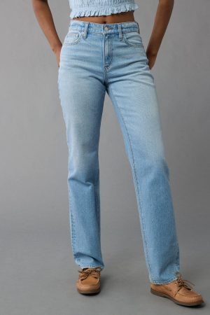 AE Stretch Super High-Waisted Straight Jean