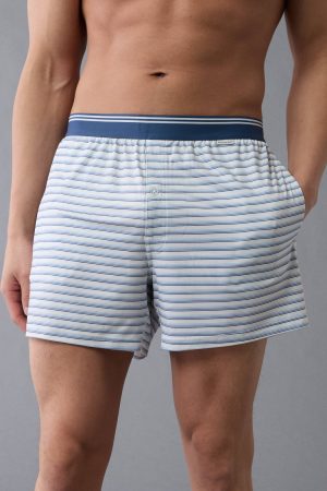 AEO Men's Striped Ultra Soft Pocket Boxer Short