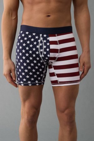 AEO Men's USA Stars & Stripes 6" Flex Boxer Brief